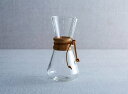 ケメックス 3カップ オリジナル コーヒーメーカー CHEMEX 3cup CHEMEX COFFEE MAKER ドリップ器具 ロングセラーを続けるコーヒーメーカー ガラス（耐熱温度80度） 天然木 天然皮革 ハンドドリップ コーヒー ロングセラー ハンドブロウ