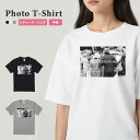 Tシャツ メンズ 半袖 おしゃれ プリント ブラック ホワイト クルーネック 綿100% カジュアル メンズファッション 5.6オンス プリントtシャツ フォト モノクロ