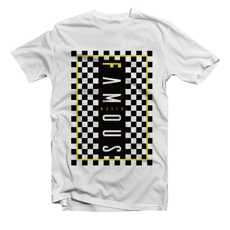 【ギフト対応】 Tシャツ メンズ レディース 半袖 長袖 おしゃれ S フェイマス チェック プリント 綿100% 大きいサイズ 小さいサイズ ブラック ホワイト グレー カジュアル ファッション 5.6オンス 白Tシャツ 黒Tシャツ 推し arigatomart-10005265 名入れギフト ARIGATO MART サンプル画像3