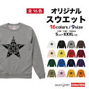 スウェット トレーナー パーカー メンズ レディース キッズ 長袖 Tシャツ ロング ブラック ホワイト グレー おしゃれ ファッション 秋 冬 秋服 冬服 星 スター ワンスター シンプル ターコイズ