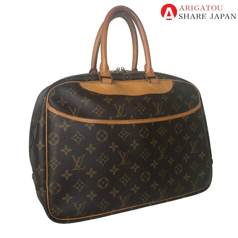 LOUIS VUITTON ルイヴィトン ドーヴィル トートバッグ ハンドバッグ レディース モノグラムキャンバス ブラウン 茶色 M47270 中古品【鑑定済】