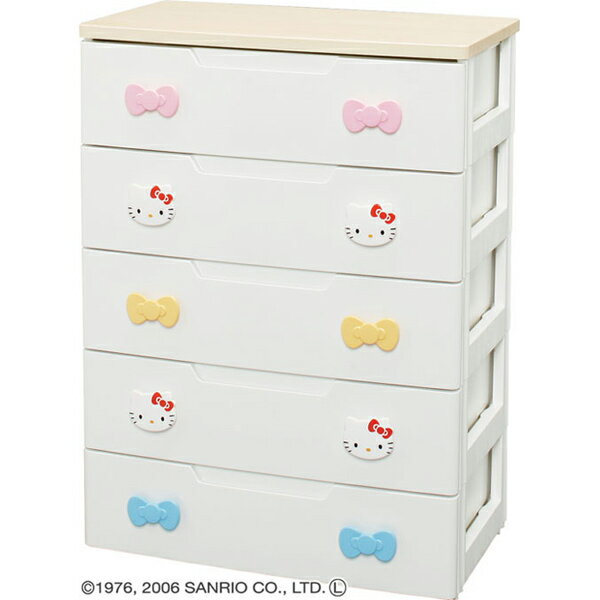 キッズチェスト　KHG-725Hハローキティ〔キッズ収納 子供部屋 こども 子ども おもちゃ 衣類収納 引き出し収納〕【アイリスオーヤマ】【時間指定不可】[2512SX][2512SS]