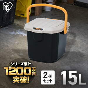 ＼P3倍！～27日9:59／【2個セット】コンテナボックス 蓋つき 35L アイリスオーヤマ 収納ボックス ベランダ 収納 屋外収納 ベランダ ストッカー 工具箱 工具ケース 防水 コンテナボックス 収納ケース 仕切り 耐荷重30kg 蓋付き 収納ボックス RVボックス RV-15B