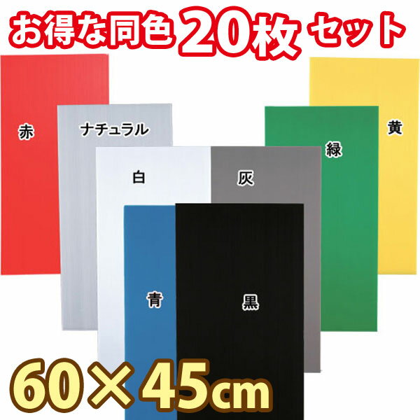 【送料無料】【20枚セット】プラダン PD-644　ナチュラル・白・黒・青・灰・緑・黄・赤[プラダンシート プラスチックダンボール DIY 二重窓 防寒 カーポート 車庫 建築 資材 窓 断熱材 防寒対策 冬 防寒 めかくし 目隠し]【アイリスオーヤマ】【0530pe_fl】