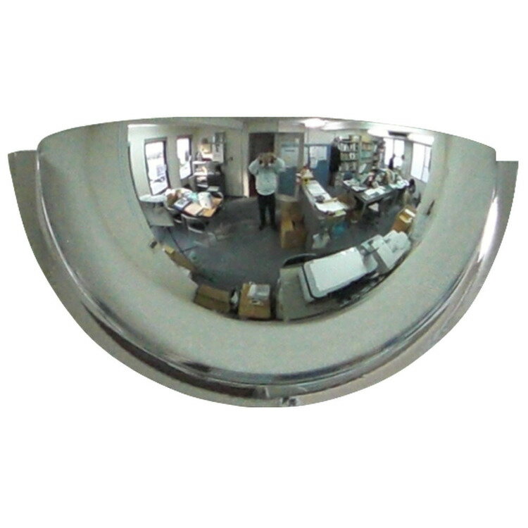鏡 広角ミラー 防犯 半球ミラー ハーフ 安全ミラー T字路 衝突防止 店舗防犯ミラー 店舗内安全対策 イ..