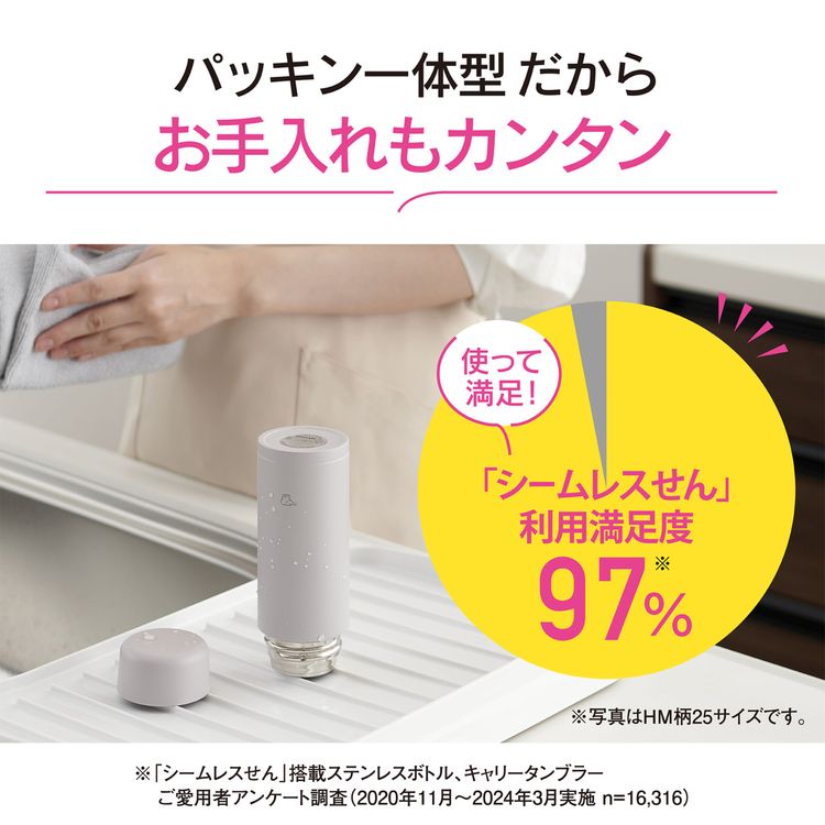 水筒 象印 シームレス 250ml スポーツドリンク 食洗機対応 ステンレスボトル スリム 軽量 コンパクト 保温 保冷 直飲み お手入れ 簡単 お出かけ 大人 子供 会社 通勤 通学 マグボトル ステンレスマグ SM-MS25 * 3