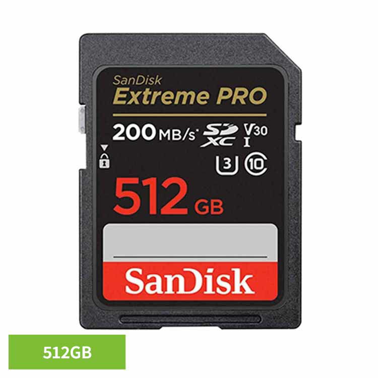 SanDisk Extreme PRO SDXC UHS-Iカード 512GB SDSDXXD-512G-JNJIPSDカード 512GB sandisk サンディスク コンパクト 大容量 データ保存 高耐久 高画質 サンディスク