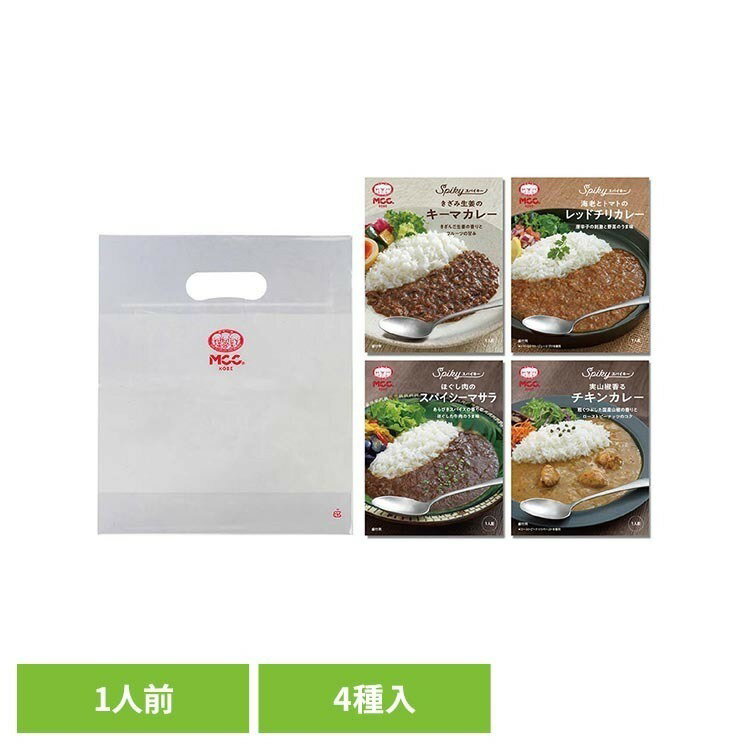 MCC SPIKY4種お楽しみ袋 ギフト カレー スパイス 辛口 中辛 詰め合わせ 高級 セット レトルト 保存食 MCC