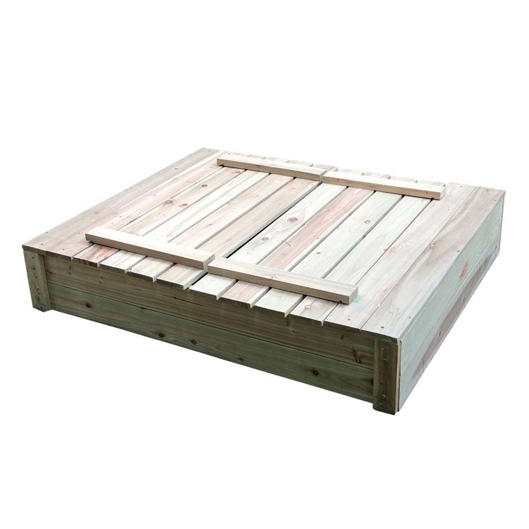 木製砂場(大) 送料無料 砂場 砂場キット 木製 開閉蓋付き 砂遊び 大サイズ 自宅用 子供 子ども 砂いじり 【TD】 【代引不可】