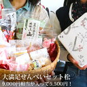 【 9,000円相当分が入って5,500円！ 送料無料 】大満足せんべいセット松　お菓子 せんべい 詰め合わせ 煎餅 訳あり 山田錦 大満足 セッ..