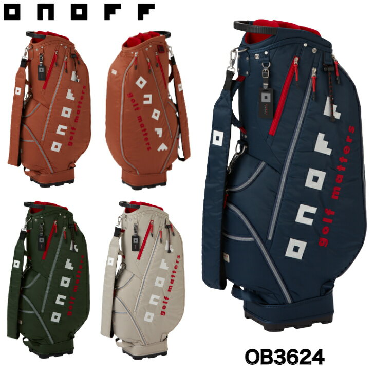 【5 OFFクーポン】【刻印無料】【2024年モデル】オノフ キャディバッグ OB3624 ONOFF CADDIEBAG 【9型 2.7kg 47inch対応】キャディー バッグ