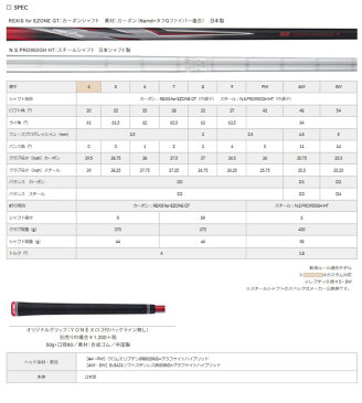 ヨネックス イーゾーン GT アイアン YONEX EZONE GT IRON NS 950 HT (S) 2018 単品アイアン