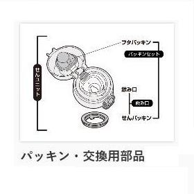 THERMOS サーモス FFQ-600用 ストローキャップ ユニット 【ブラック】 自転車用