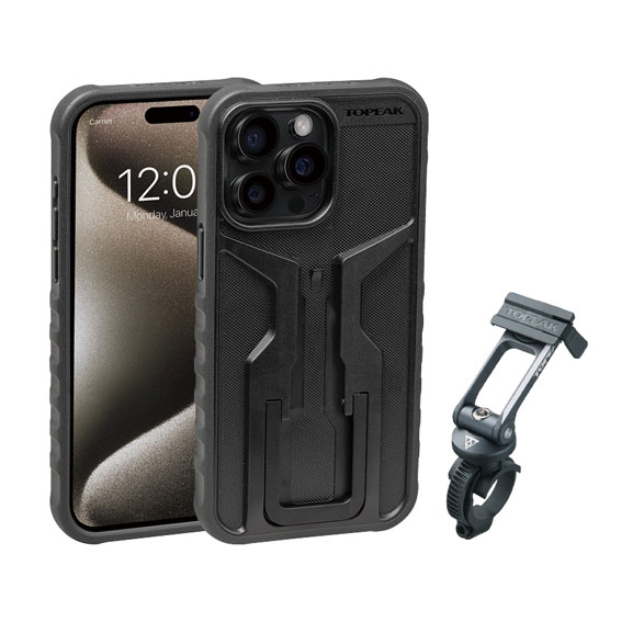 TOPEAK トピーク ライドケース (iPhone 15 Pro Max用) セット スマホケース 自転車 送料無料 一部地域は除く