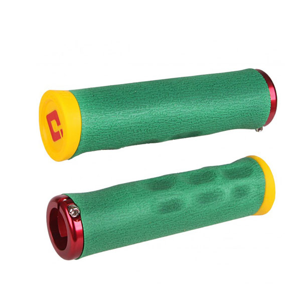 ODI オーディーアイ DREAD LOCK LO2 GRIPS RASTA w/Red ラスタ 自転車 送料無料 一部地域は除く