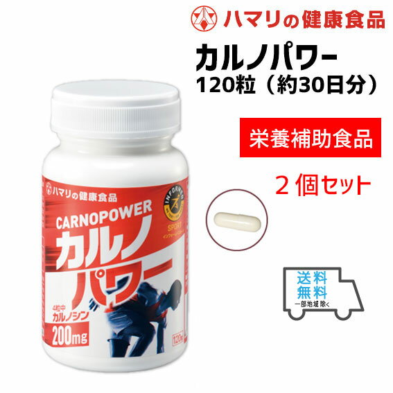 2個セット ハマリ カルノパワー 120粒 約30日分 栄養補助食品 サプリメント 自転車 送料無料 一部地域は除く