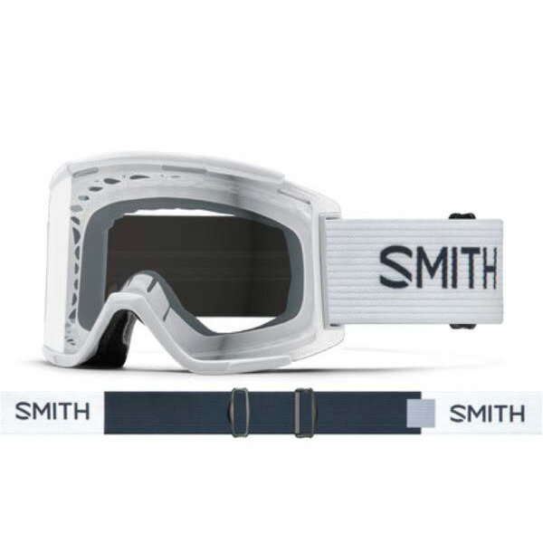 SMITH X~X Squad XL MTB XJbh XL MTB Frame:WHITE zCg Lens:Clear TOX  ꕔn͏