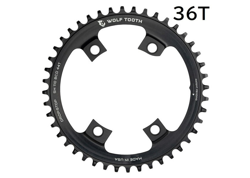 Wolf Tooth ウルフトゥース 110 BCD Chainring For Shimano 4 ...