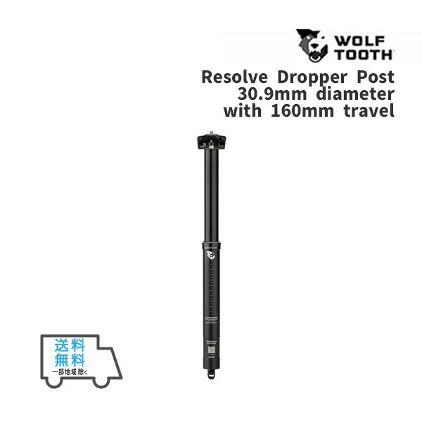 Wolf Tooth ウルフトゥース Resolve Dropper Post 30.9mm diameter with 160mm travel ドロッパー シートポスト自転車 無料 一部地域は除く