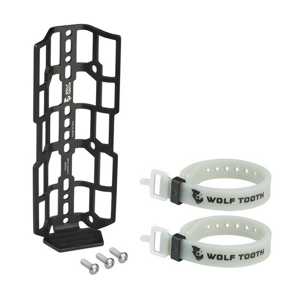 Wolf Tooth ウルフトゥース Morse Cargo Cage ストラップ2本付属 モールスカーゴケージ ボトルケージ 多用途ケージ ブラック 自転車 送料無料 一部地域は除く