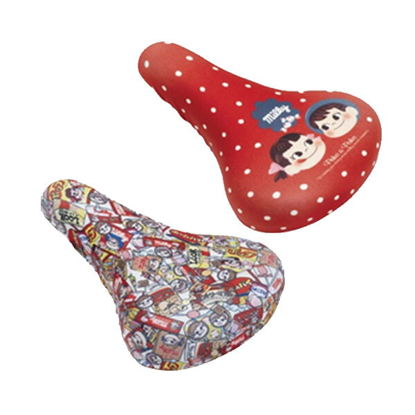 商&nbsp;品&nbsp;詳&nbsp;細チャリCAP ぺこちゃんシリーズ縦32cm、横30cmまでのキッズ用・子ども用のサドルカバーです。このサドルカバーをつけるだけで、お持ちの自転車が自分だけの自転車に生まれ変わります!!さらに、ズレ・落下防止、盗難抑止のゴム製ループがついたスグレモノ。「サドルが破れちゃった…」「日焼けしてサドルが痛んでいる…」という悩みをすぐに解決!ヨゴレやキズついたサドルでも、まるで新品のようなかわいいサドルに変身させます。このサドルカバーで、みなさんに楽しんでいただければ幸いです。商品名aile エール サドルカバー チャリCAP ぺこちゃん キッズサイズ用カラーペコポコドット・お菓子サドルの適合サイズ縦32cm、横30cmまでのキッズ用・子ども用のサドルになります（14〜24インチのサドルに対応）。JANコードペコポコドット=4582539102869・お菓子=4582539102876取付できるサドルタイプキッズタイプサドル。子ども・キッズタイプ以外のサドルにはお取付できません。一般的なサドルや電動アシスト付き自転車用のサドルには取付できません。素材ポリエステル、ポリウレタン注意完全防水ではございませんのでご注意ください。雨等で濡れた際には、水分をよく拭き取って陰干ししてください。装着した状態で長時間雨にさらした場合、雨がサドルに侵入して座ったときに表面に水がしみ出すおそれがあります。汚れが目立つようになりましたら、少し水分を含ませた布等で軽く拭き取ってください。