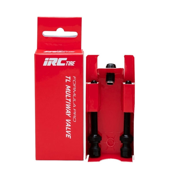 IRC FORMULA PRO TL MULTIWAY VALVE 50mm フォーミュラプロ チューブレス マルチウェイバルブ 2本入 ブラック 999921 自転車 ゆうパケット/ネコポス送料無料