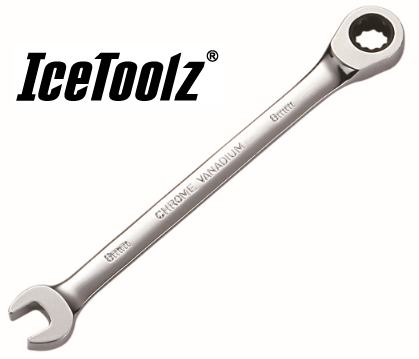 IceToolz 4108コンビネーションラチェットレンチ 8mm 工具 自転車