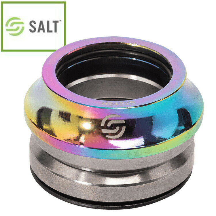 SALT ソルト PRO 1-1/8″ インテグレーテッド ヘッドセット オイルスリック 自転車 ...