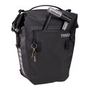 THULE スーリー シールドパニア 22L IPX4防水 ブラック 自転車 送料無料 一部地域は除く