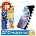 アイフォンXS Max フィルム ブルーライトカット アイフォンXS max ガラスフィルム アイフォンXSmax 保護フィルム アイフォン 10Hドラゴントレイル 液晶保護フィルム シズカウィル