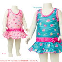 【10%OFFクーポン！お買い物マラソン】【メール便可】 水着 ベビー 子供 女の子 ワンピース スイムウェア 80 90 95 ブルー ピンク arisana