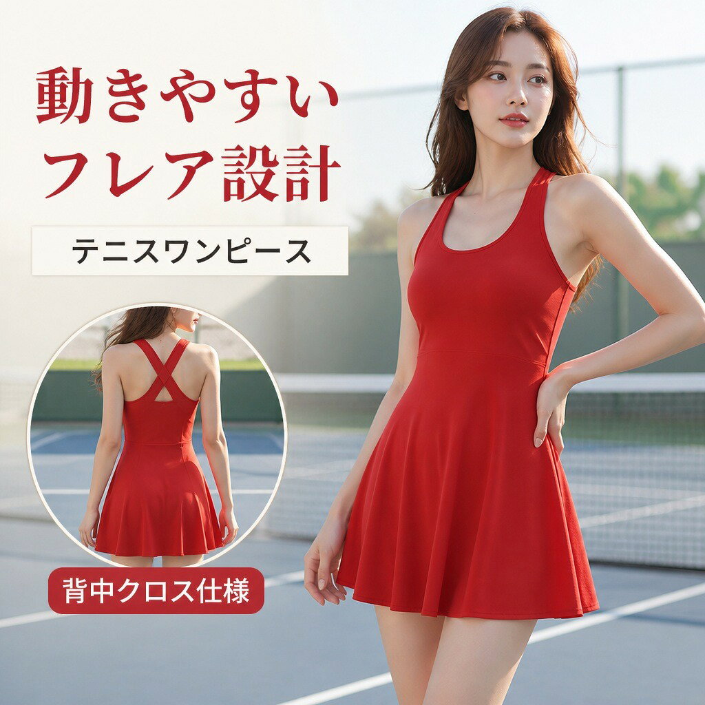 楽天市場】ノースリーブ ワンピース（テニス｜スポーツ・アウトドア