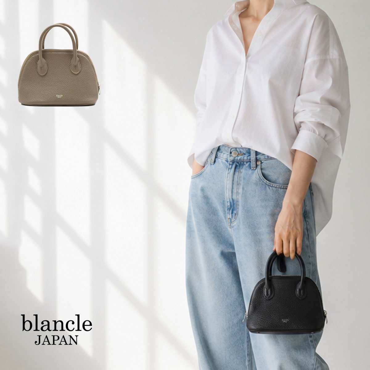 乐天商城 - ミニボストン マイクロボストン ミニバッグ 本革 イタリーシュリンクレザー blancle ブランクレ S.LEATHER MICRO BOSTON 日本製 bc1369ラッピング無料