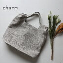 シャーリングバッグ L charm(チャーム)パッシー ジャガード テキスタイル BEIGE