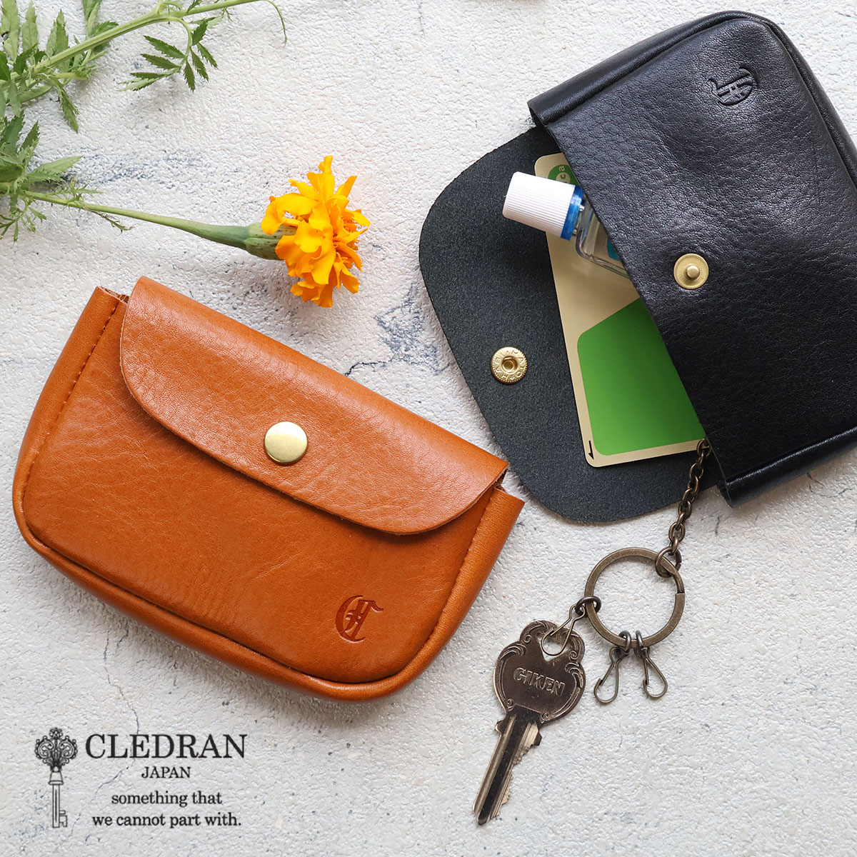 【選べるノベルティ】CLEDRAN クレドラン NOS（ノス）キーケース フラップ マルチケース FLAP W KEY CASE CL4036【日本製】ユニセックス メンズ レディース 30代 40代 50代