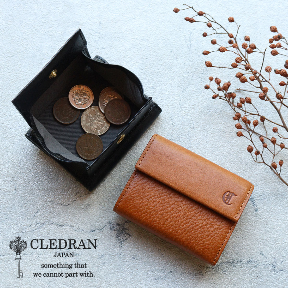 クレドラン CLEDRAN 財布 三つ折り ブラウン CLEDRAN（クレドラン） 最大51%☆5/13限定 財布 CLEDRAN COUT WALLET