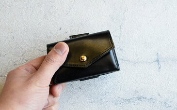 com-ono(コモノ) ミニマム財布 ミニ財布 コンパクト 二つ折り メンズ TINY-001SP SUPREME イタリアンレザー 本革 日本製 国産