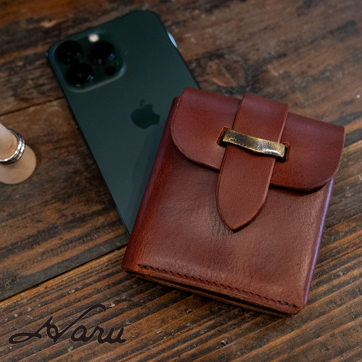 ギャルソンコンパクトウォレット 池之端銀革店 Haru(ハル) Cramp(クランプ) イタリアンレザー 財布 ミニ財布 本革 革 レザー 日本製 国産 ギフト メンズ レディース 男女兼用 HC-536【動画あり】【メッセージカード・ラッピング無料】