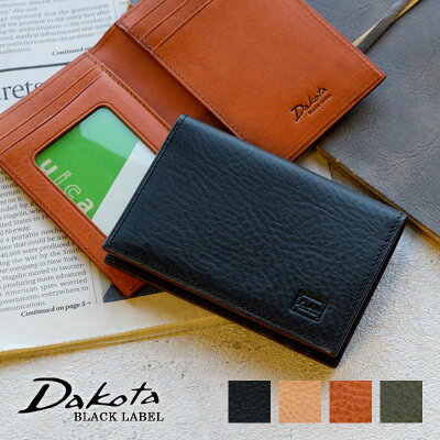 パスケース ダコタ Dakota BLACKLABEL セルバ 定期入れ 0620216(0620226)メンズ イタリアンレザー イタリア製牛革 ミネルバボックス 本革 ギフト プレゼント【選べるノベルティ】