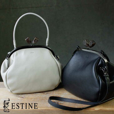 【新色追加】ESTINE(エスティーヌ)フィール がま口2WAYショルダーバッグ ハンドバッグ 牛革 本革 1074705【店頭受取対応商品】