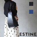 リュック スリム ボディバッグ バナナ型 イタリア製牛革 キレイめ エレガント ESTINE(エスティーヌ)レシェンテシリーズ 1074982【メッセージカード・ラッピング無料】(4)