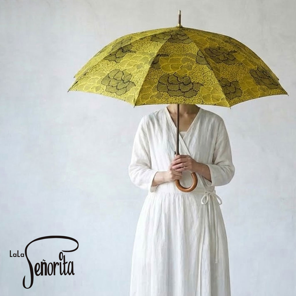 Rakuten - アフリカンプリント 晴雨兼用パラソル 47cm 和装 浴衣 長傘 雨傘 日傘 コートジボワールプリント LaLa Senorita / ララ セニョリータ umbrella パラソル UVケア加工 防水 撥水 SNP-S2602