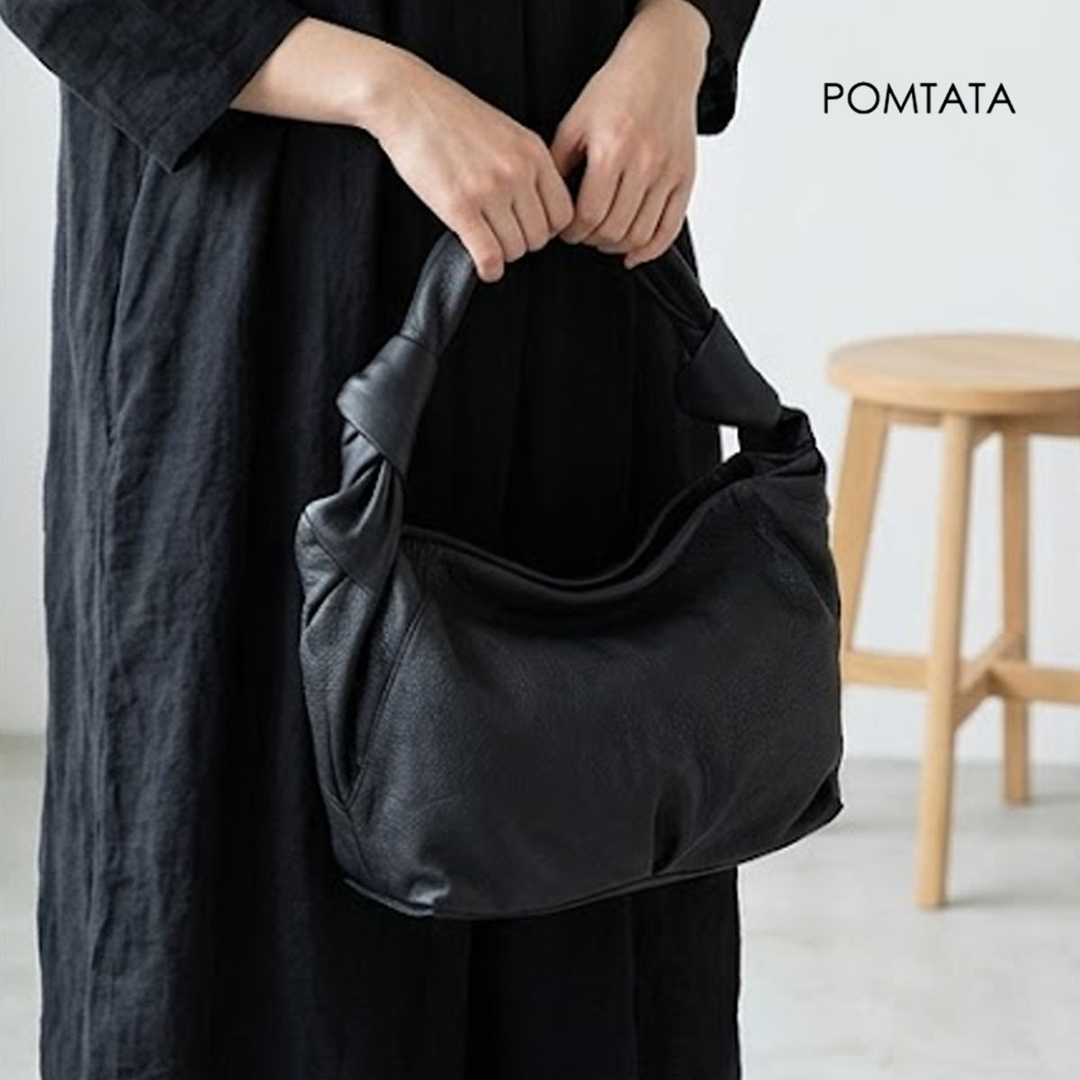 Rakuten - トートバッグ 2WAY ソフトレザー ワンショルダー POMTATA ポンタタ CANDY 本革 牛革 ユニセックス P3306 日本製【選べるノベルティ】