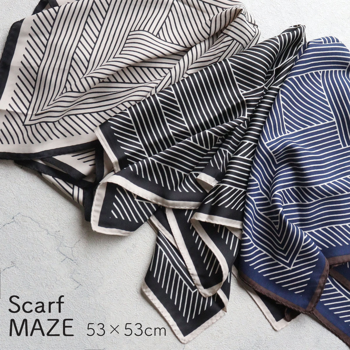 Rakuten - スカーフ メイズ 迷路 EARTH MADE アースメイド レトロ お洒落 MAZE E7927 ゆうパケット配送