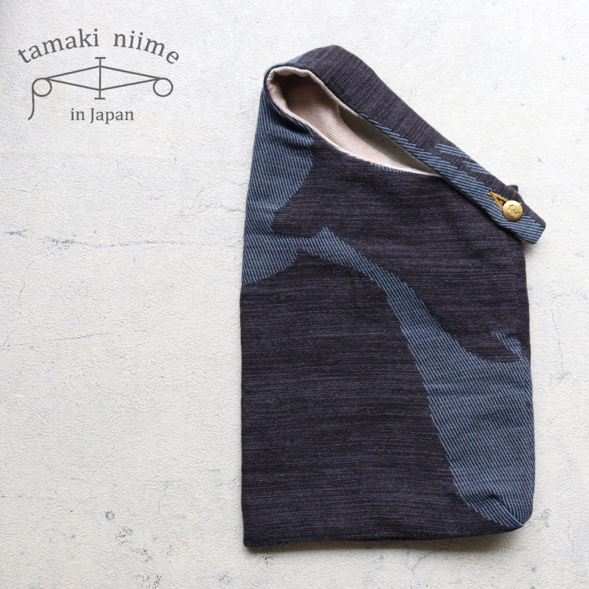 【最大700円OFFクーポン】ミニバッグ コバック コットン 播州織 雫型 ウエストバッグ 全て一点もの プレゼントにも。tamaki niime(玉木新雌)【メッセージカード・ラッピング無料】(4)
