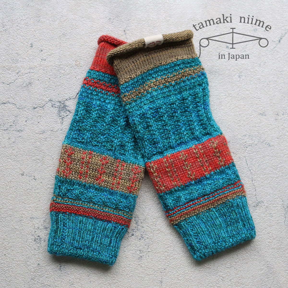 播州織 ウールアームカバー レッグカバー 手袋 靴下 全て一点もの プレゼントにも。Wool BOSS tamaki n..