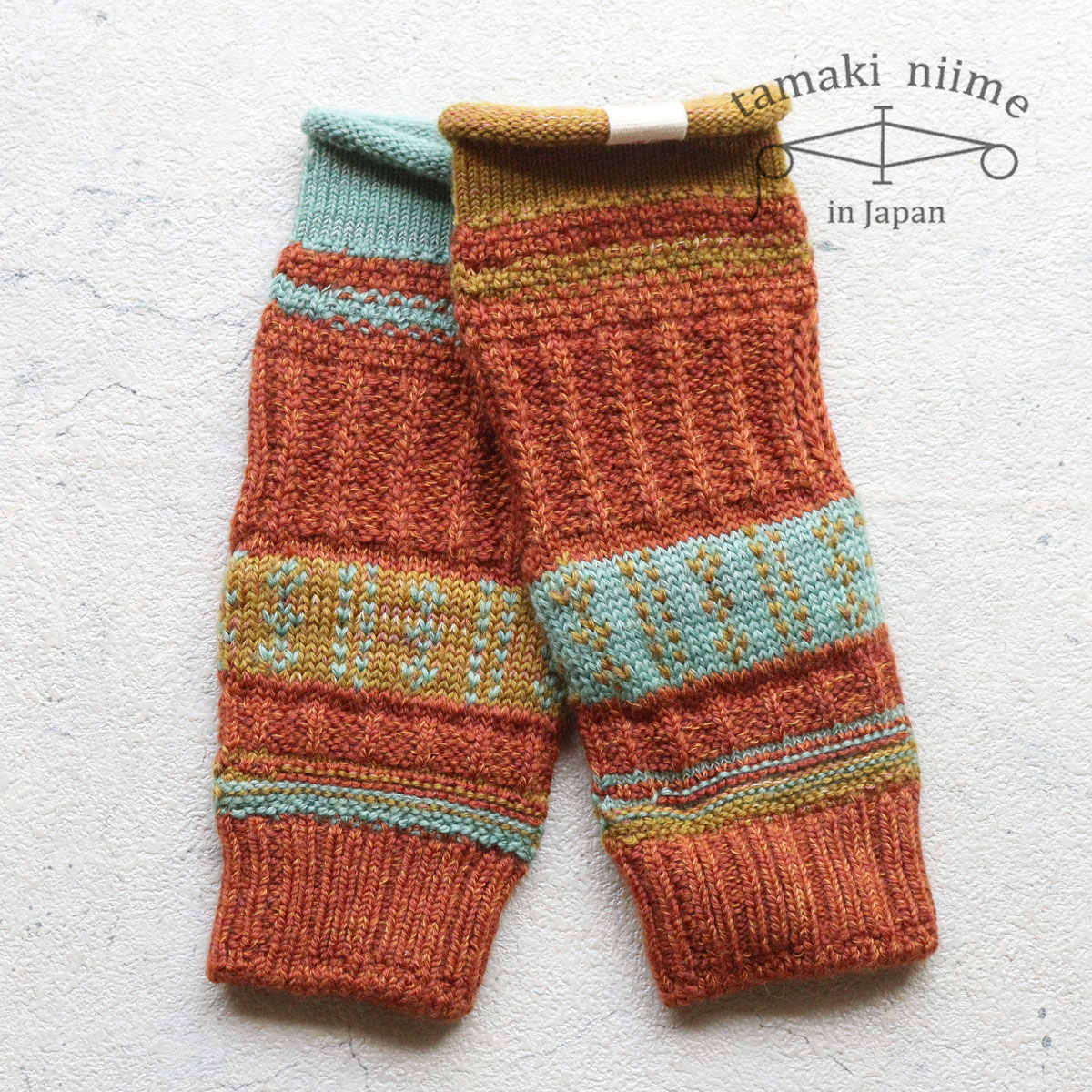 播州織 ウールアームカバー レッグカバー 手袋 靴下 全て一点もの プレゼントにも。Wool BOSS tamaki n..