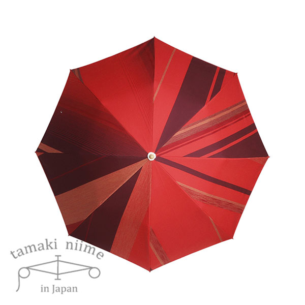 【贈り物に】折りたたみ傘 撥水・UV加工 晴雨兼用 50cm tamaki niime(玉木新雌) よけおり 全て一点もの プレゼントにも。【メッセージカード・ラッピング無料】
