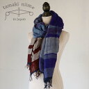 播州織 ウールコットンショールM roots shawl MIDDLE 55×190cm tamakiniime 玉木新雌ストール マフラー 秋冬 ギフト 贈り物 保温(32)