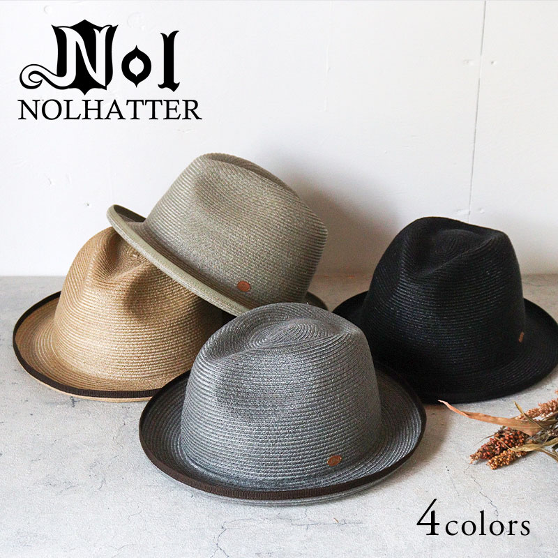NOL(ノル) 天然草 中折れ帽 Abaca sanada hat 春夏 58cm 60cm 帽子 シンプル メンズ ユニセックス アバカ 軽量 ギフト プレゼ...